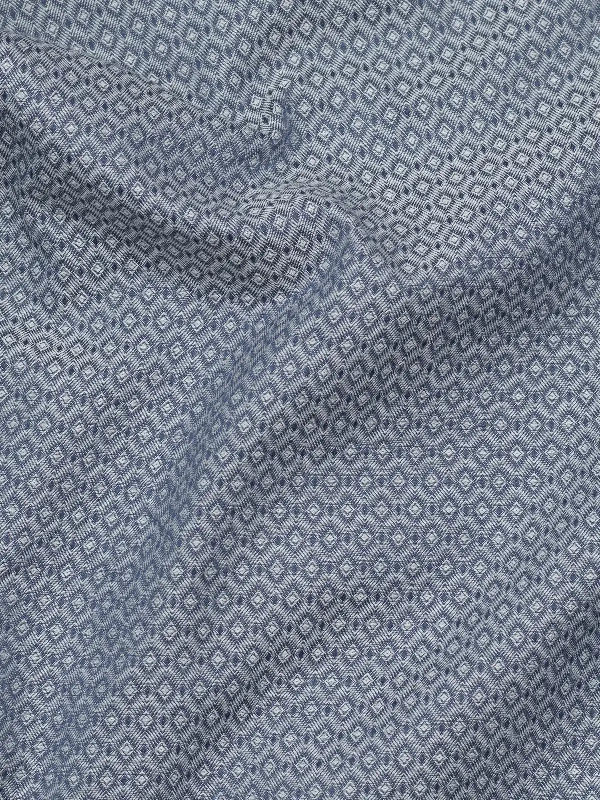 Indigo Blue Dobby Medallion