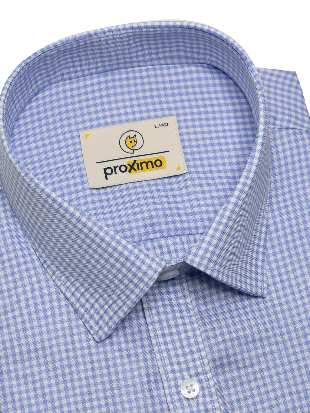 Cornflower Blue Mini Gingham Checks