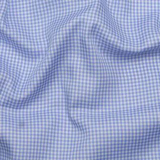 Cornflower Blue Mini Gingham Checks