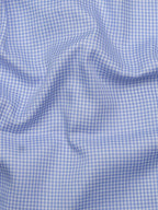 Cornflower Blue Mini Gingham Checks