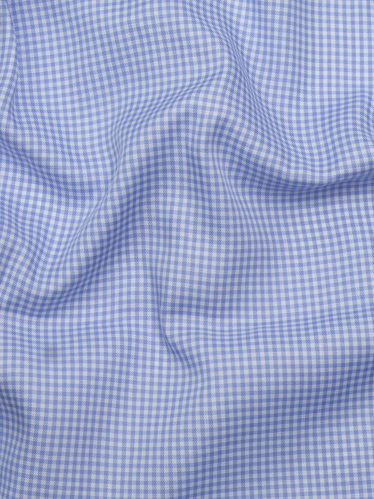 Cornflower Blue Mini Gingham Checks