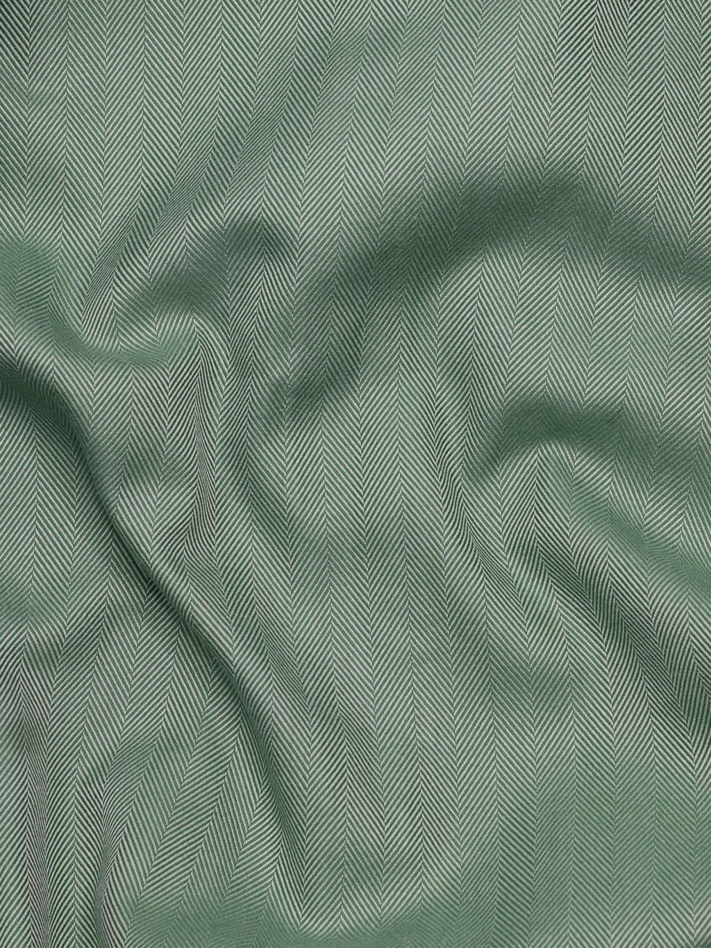 Olive Green Stripe Herringbone