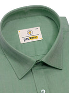 Olive Green Stripe Herringbone
