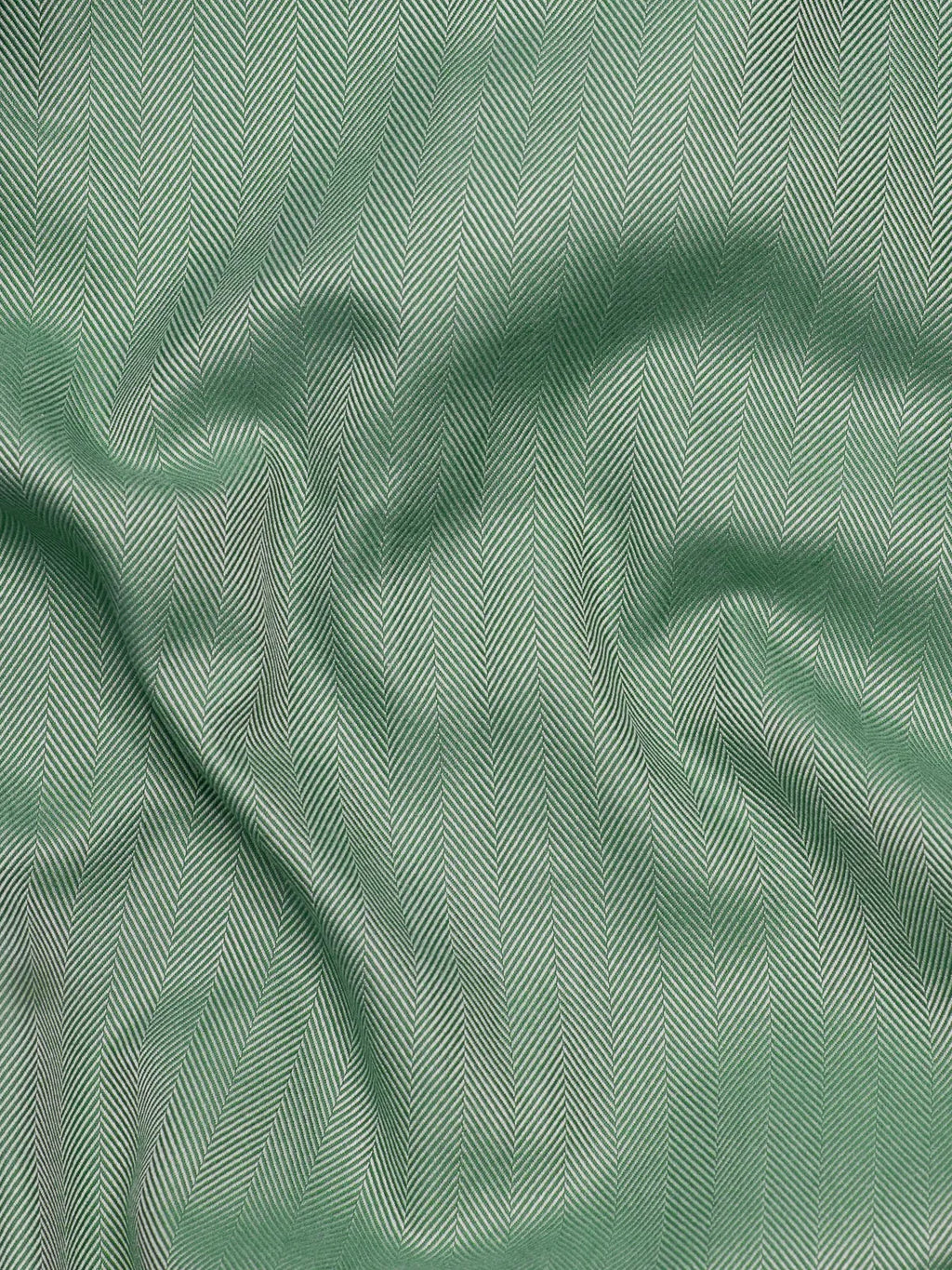 Olive Green Stripe Herringbone