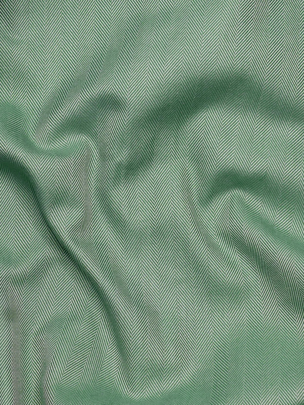Olive Green Stripe Herringbone