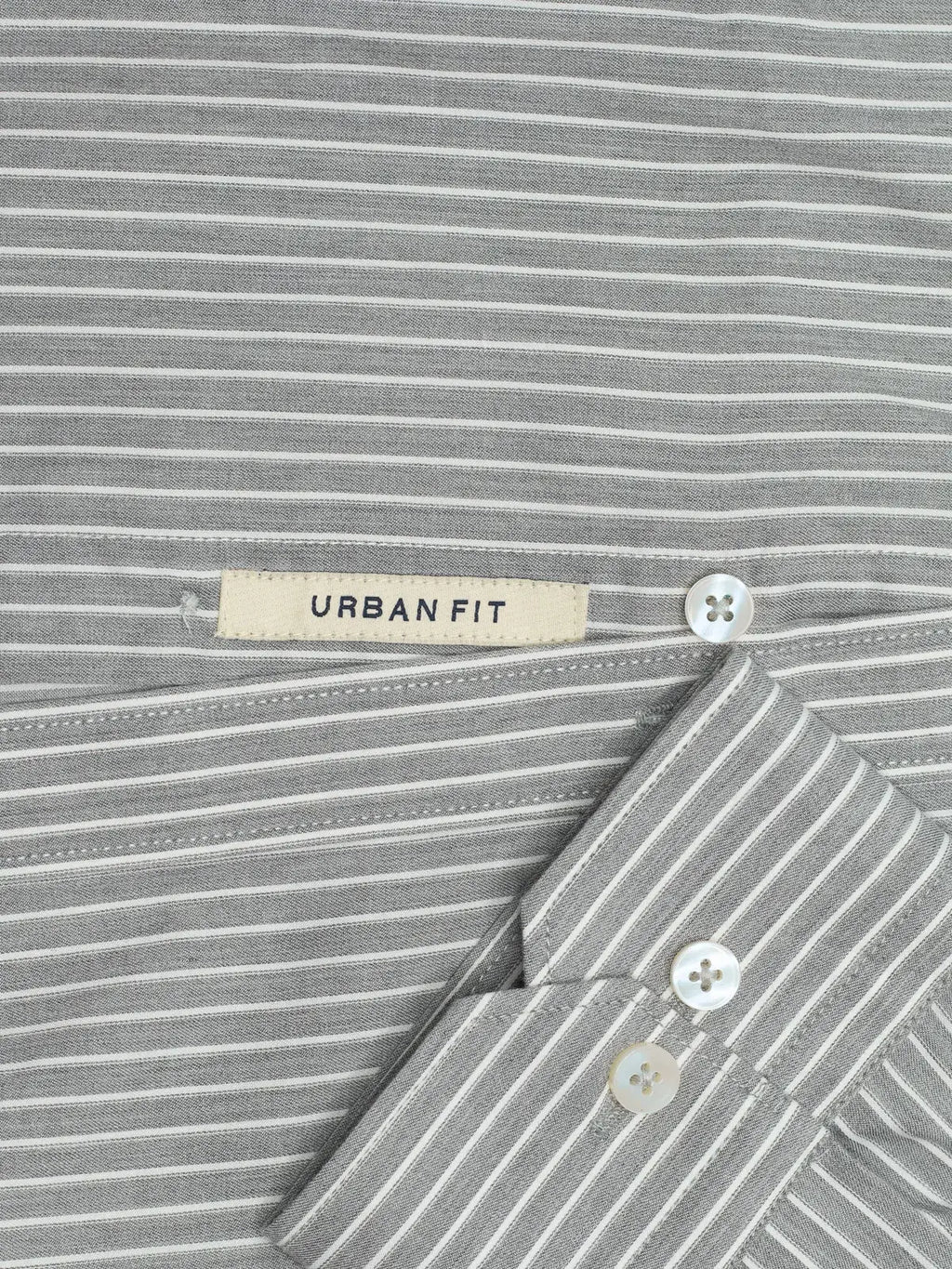 Steel Grey Stripe Oxford