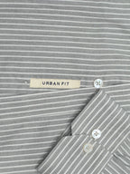 Steel Grey Stripe Oxford