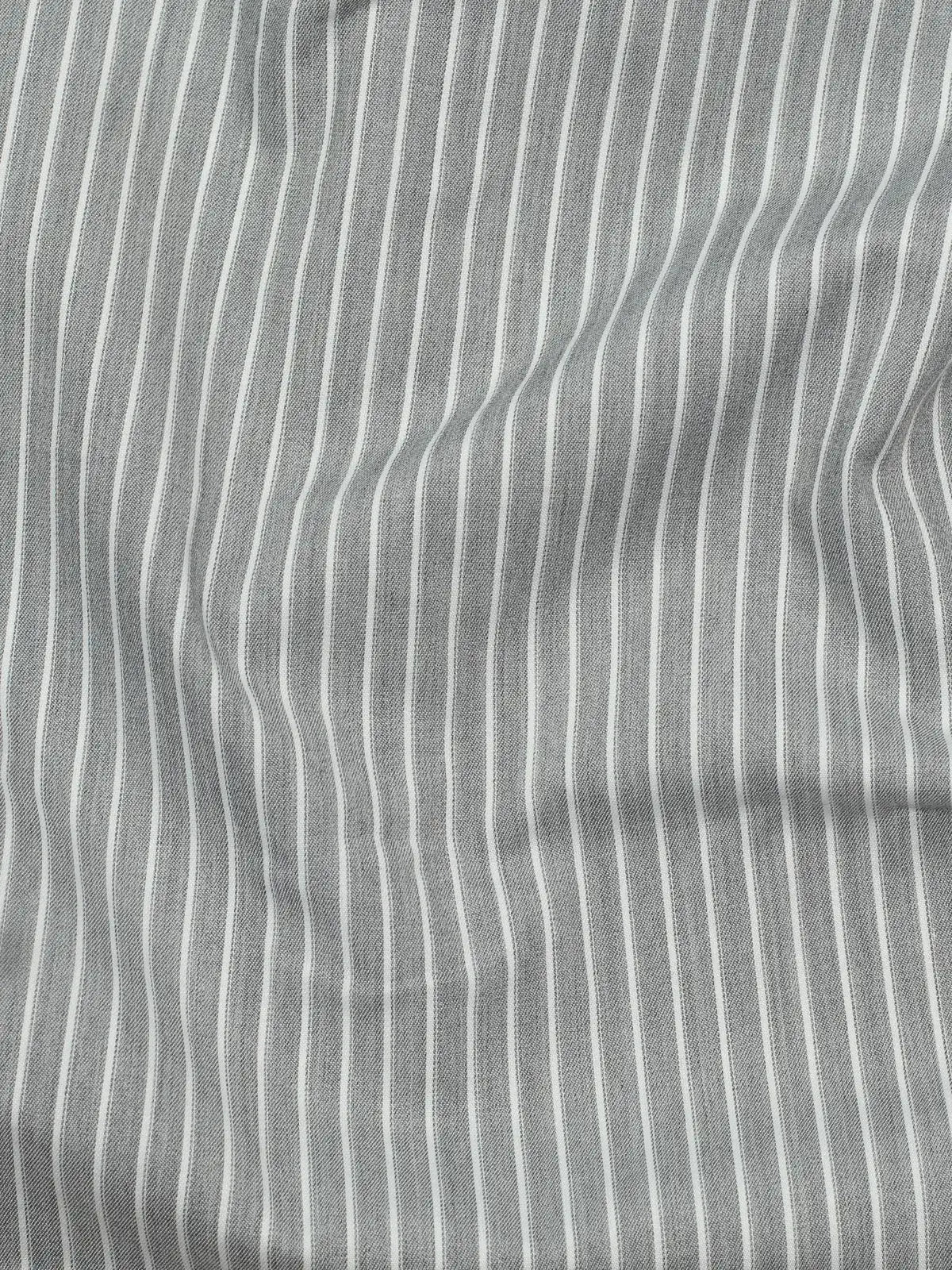 Steel Grey Stripe Oxford