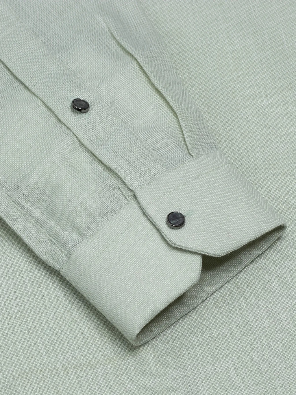 Mint Green Linen-Look Short Kurta