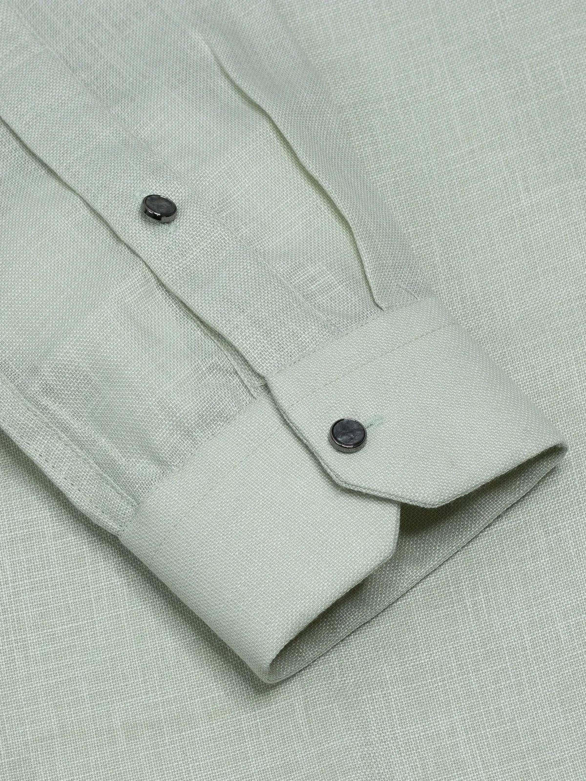 Mint Green Linen-Look Short Kurta