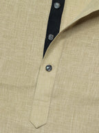 Sand Beige Linen Look Short Kurta