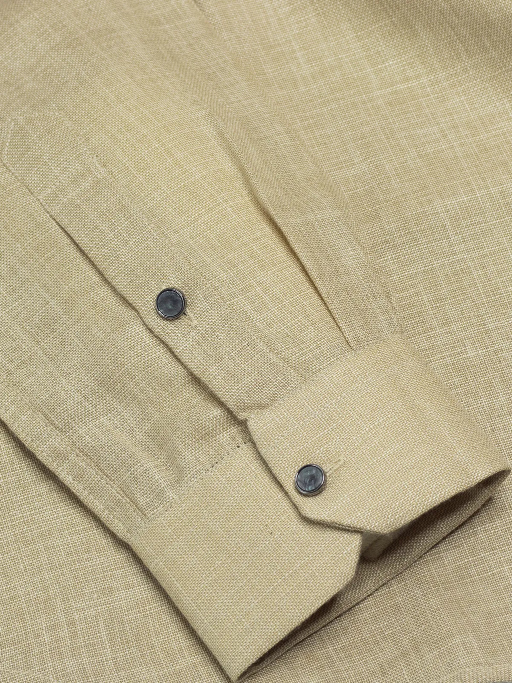 Sand Beige Linen Look Short Kurta