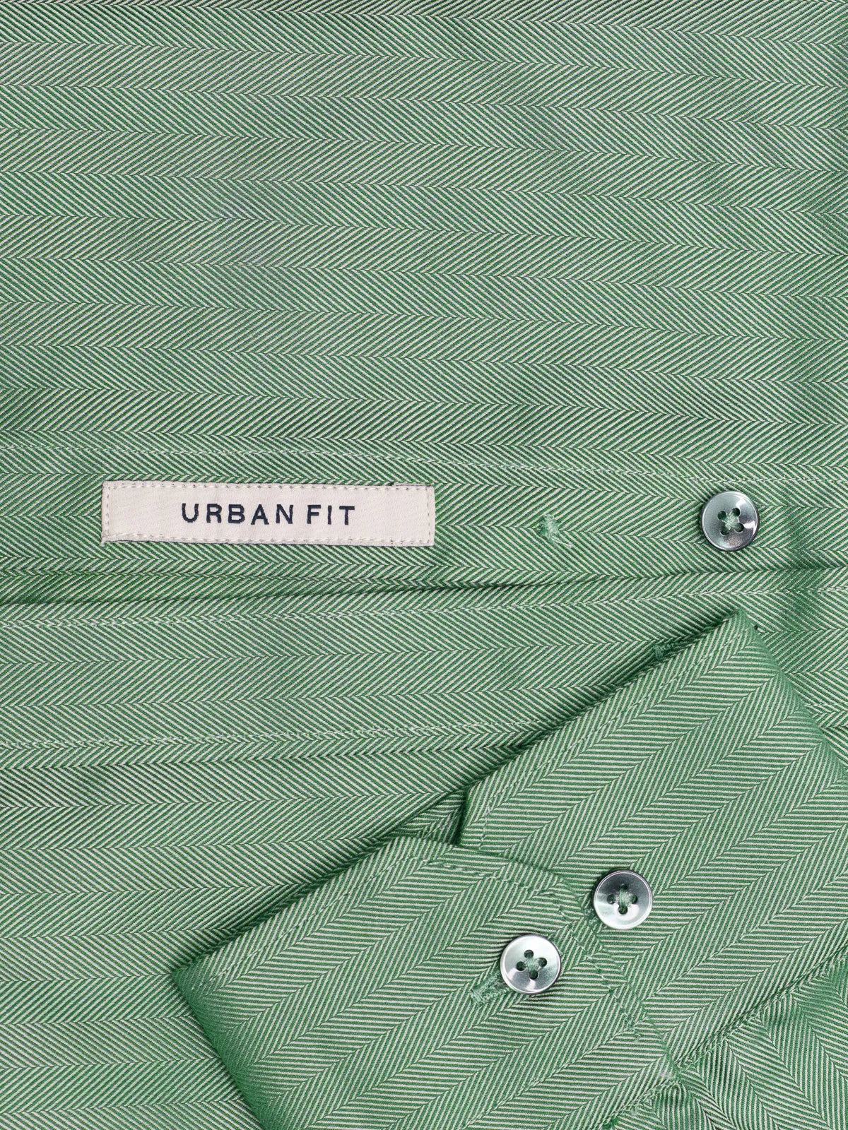 Olive Green Stripe Herringbone