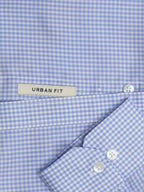 Cornflower Blue Mini Gingham Checks