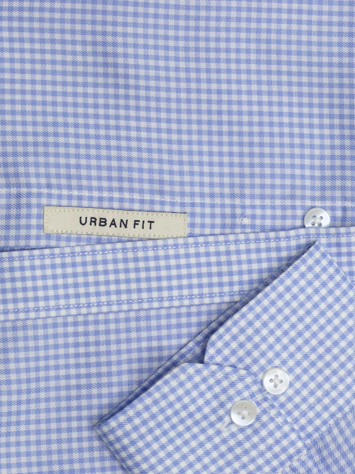 Cornflower Blue Mini Gingham Checks